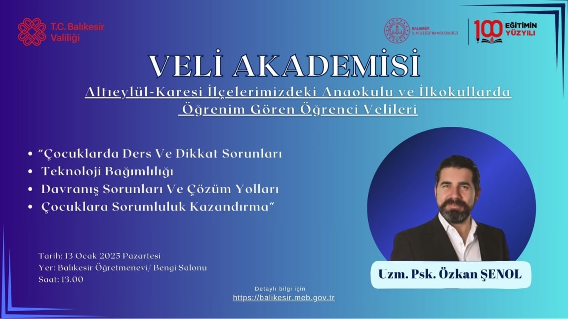 VELİ AKADEMİSİ PROGRAMI